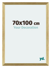 Mura MDF Bilderrahmen 70x100cm Gold Glanz Vorne Messe | Yourdecoration.at