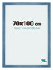 Mura MDF Bilderrahmen 70x100cm Hell Blau Geveegd Vorne Messe | Yourdecoration.at