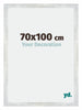Mura MDF Bilderrahmen 70x100cm Silberglanz Vintage Vorne Messe | Yourdecoration.at