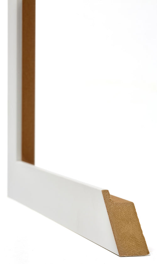 Mura MDF Bilderrahmen 70x100cm Weiss Matt Detail Querschnitt | Yourdecoration.at