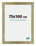 Mura MDF Bilderrahmen 75x100cm Gold Antik Vorne Messe | Yourdecoration.at
