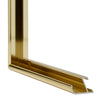 New York Aluminium Bilderrahmen 18x24cm Gold Glanz Detail Querschnitt | Yourdecoration.at