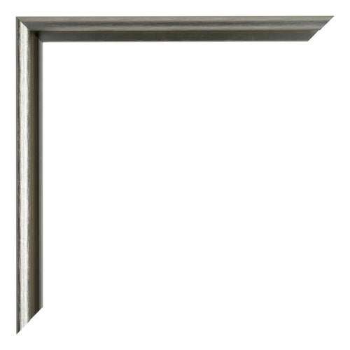 New York Aluminium Bilderrahmen 18x24cm Mercury Struktur Detail Ecke | Yourdecoration.at