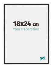 New York Aluminium Bilderrahmen 18x24cm Schwarz Matt Vorne Messe | Yourdecoration.at