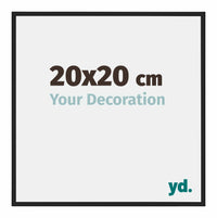 New York Aluminium Bilderrahmen 20x20cm Schwarz Matt Vorne Messe | Yourdecoration.at