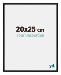 New York Aluminium Bilderrahmen 20x25cm Schwarz Matt Vorne Messe | Yourdecoration.at