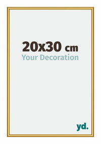 New York Aluminium Bilderrahmen 20x30cm Gold Glanz Vorne Messe | Yourdecoration.at