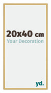 New York Aluminium Bilderrahmen 20x40cm Gold Glanz Vorne Messe | Yourdecoration.at