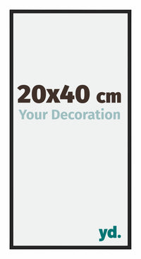 New York Aluminium Bilderrahmen 20x40cm Schwarz Matt Vorne Messe | Yourdecoration.at