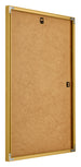 New York Aluminium Bilderrahmen 21x29 7cm A4 Gold Glanz Rucksteite Schrag | Yourdecoration.at