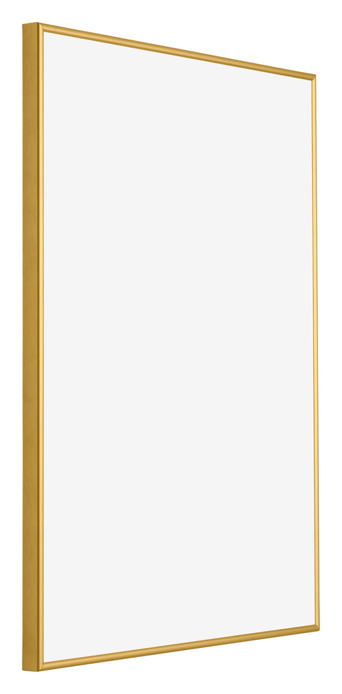 New York Aluminium Bilderrahmen 21x29 7cm A4 Gold Glanz Vorne Schrag | Yourdecoration.at