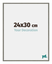New York Aluminium Bilderrahmen 24x30cm Mercury Struktur Vorne Messe | Yourdecoration.at