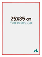 New York Aluminium Bilderrahmen 25x35cm Rot Ferrari Vorne Messe | Yourdecoration.at
