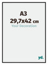 New York Aluminium Bilderrahmen 29 7x42cm A3 Schwarz Matt Vorne Messe | Yourdecoration.at