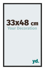 New York Aluminium Bilderrahmen 33x48cm Schwarz Matt Vorne Messe | Yourdecoration.at