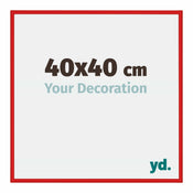 New York Aluminium Bilderrahmen 40x40cm Rot Ferrari Vorne Messe | Yourdecoration.at