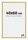 New York Aluminium Bilderrahmen 40x60cm Gold Glanz Vorne Messe | Yourdecoration.at