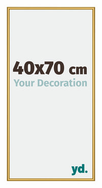 New York Aluminium Bilderrahmen 40x70cm Gold Glanz Vorne Messe | Yourdecoration.at