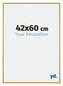 New York Aluminium Bilderrahmen 42x60cm Gold Glanz Vorne Messe | Yourdecoration.at