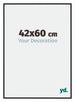 New York Aluminium Bilderrahmen 42x60cm Schwarz Matt Vorne Messe | Yourdecoration.at