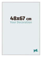 New York Aluminium Bilderrahmen 48x67cm Silber Matt Vorne Messe | Yourdecoration.at