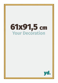 New York Aluminium Bilderrahmen 61x91 5cm Gold Glanz Vorne Messe | Yourdecoration.at