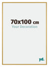 New York Aluminium Bilderrahmen 70x100cm Gold Glanz Vorne Messe | Yourdecoration.at
