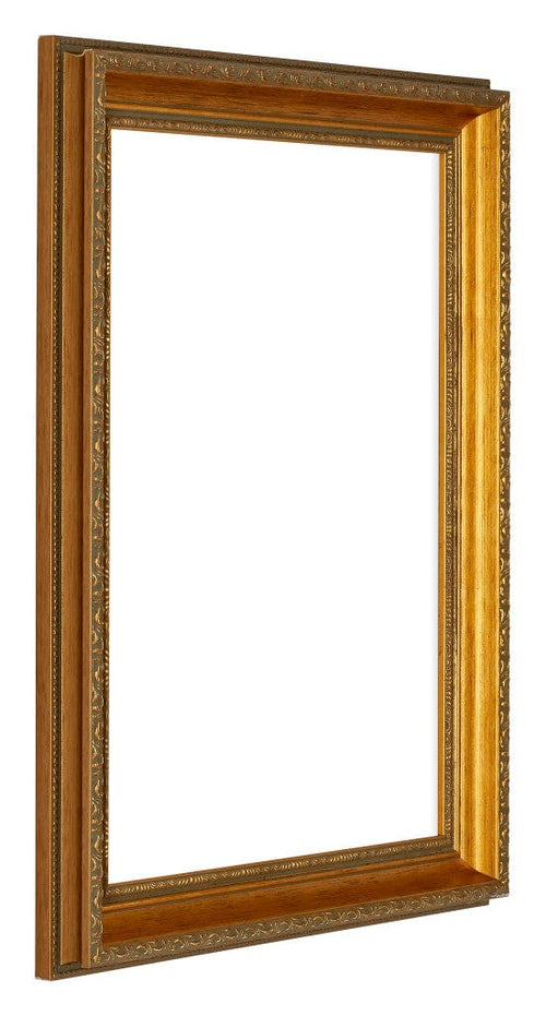 Oxford Holz Bilderrahmen 60x80cm Gold Antik Vorne Schrag | Yourdecoration.at