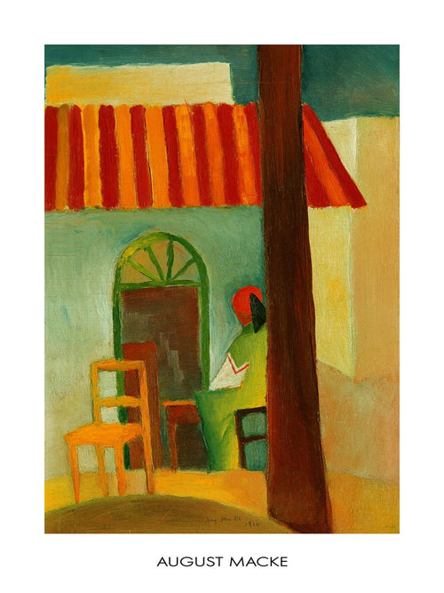 PGM AM 303 August Macke Caffe Turco Kunstdruck 60x80cm | Yourdecoration.at