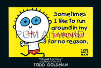 PGM GT 102 Todd Goldman Sometimes I like to run Kunstdruck 91x61cm | Yourdecoration.at