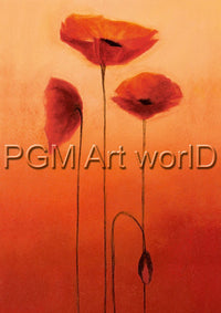 PGM HNE 704M Erika Heinemann Poppy Elegance III Kunstdruck 21x30cm | Yourdecoration.at
