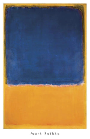PGM MKR 466 Mark Rothko Untitled 1950 Blue Yellow Kunstdruck 658x1015cm | Yourdecoration.at