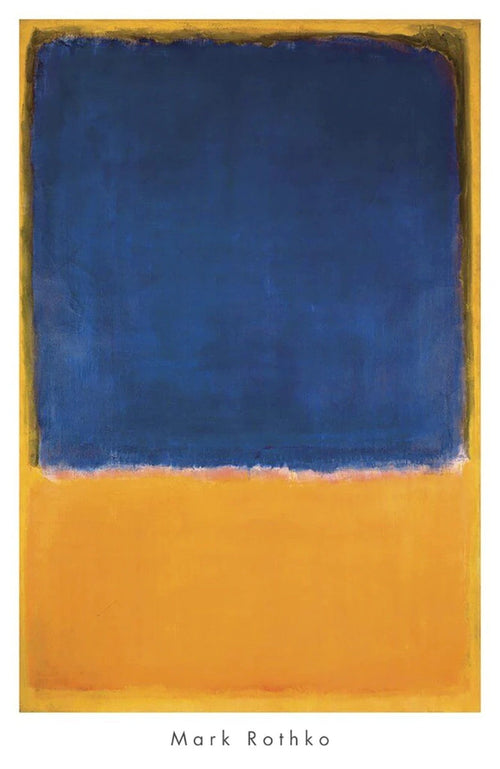 PGM MKR 466 Mark Rothko Untitled 1950 Blue Yellow Kunstdruck 658x1015cm | Yourdecoration.at