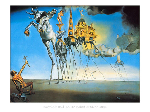 PGM SD 137 Salvador Dali La tentation de St Antoine Kunstdruck 80x60cm | Yourdecoration.at