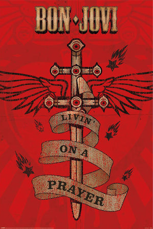 Poster Bon Jovi Livin On a Prayer 61x91 5cm Pyramid PP35296 | Yourdecoration.at