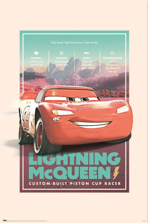 Poster Disney Pixar Cars Vintage 61x91 5cm GPE6041 | Yourdecoration.at