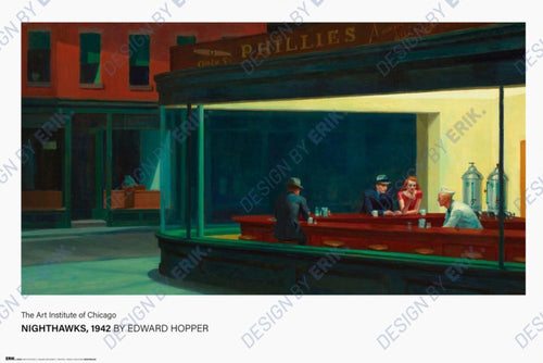 Poster Edward Hopper Nighthawks 61x91 5cm GPE6104 | Yourdecoration.at