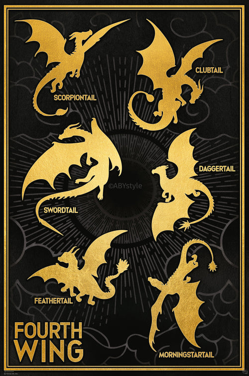 Poster Fourth Wing Dragons 61x91 5cm GBYDCOA048 | Yourdecoration.at