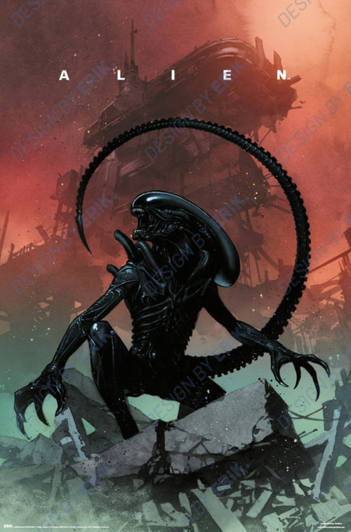 Poster Fox Alien 61x91 5cm GPE6106 | Yourdecoration.at