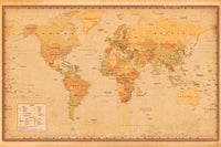 Poster Harper Collins Antique World Map 21 91 5x61cm Abystyle GBYDCO485 | Yourdecoration.at