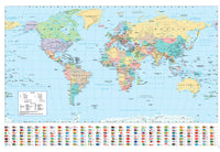 Poster Harper Collins World Map 21 91 5x61cm Abystyle GBYDCO484 | Yourdecoration.at