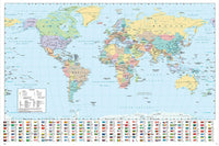 Poster Harper Collins World Map 21 French 91 5x61cm Abystyle GBYDCO556 | Yourdecoration.at