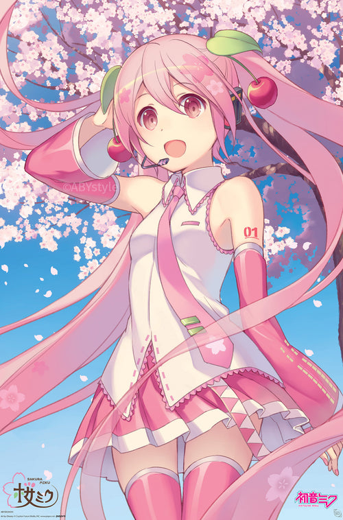 Poster Hatsune Miku Cherry Blossom 91 5x61cm GBYDCOA037 | Yourdecoration.at