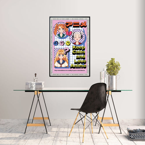 Poster Keep Calm And Love Anime 61x91.5cm Grupo Erik GPE5794 Sfeer | Yourdecoration.at