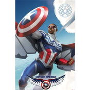 Poster Marvel Captain America Flying 61x91 5cm PP2404917 | Yourdecoration.at