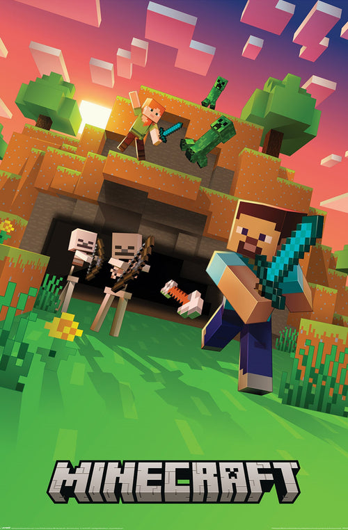 Poster Minecraft Cinematic Skeletons 61x91 5cm PP2512250 | Yourdecoration.at