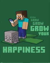 Poster Minecraft Grow Your Happinenss 40x50cm MPP2402265 | Yourdecoration.at