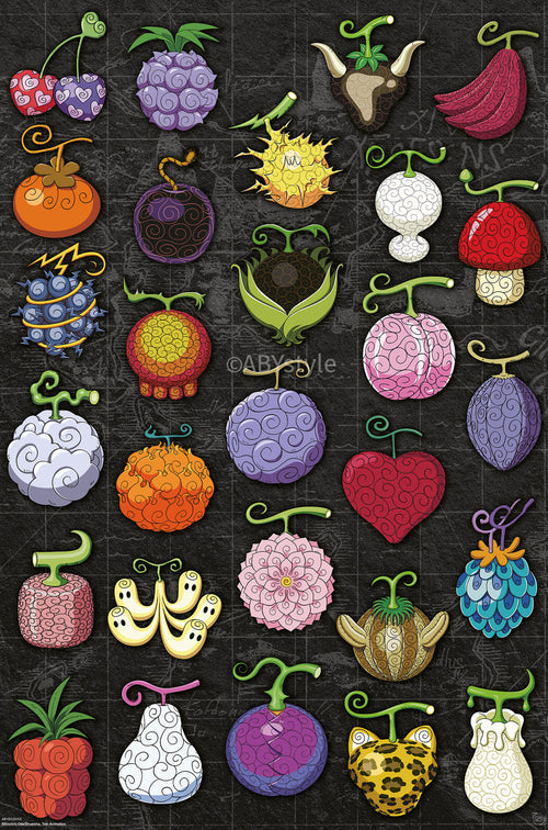Poster One Piece Devil Fruits 61x91 5cm GBYDCOA050 | Yourdecoration.at