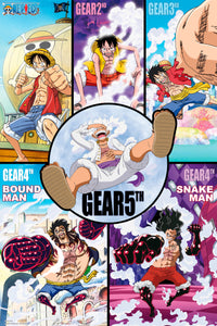 Poster One Piece Gears History 61x91 5cm Abystyle GBYDCO504 | Yourdecoration.at