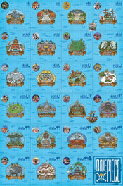 Poster One Piece Log Itinerary 61x91 5cm GBYDCOA006 | Yourdecoration.at